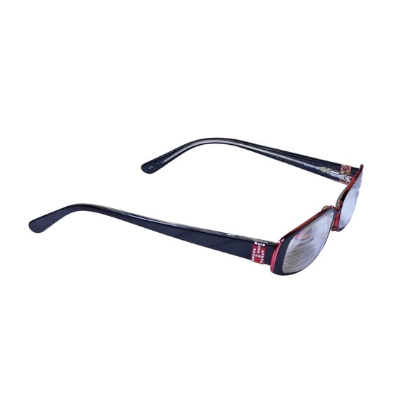 Tommy Hilfiger Women's Eyeglasses Vintage Red/black 49-16 130 FRAMES ONLY - Picture 3 of 16